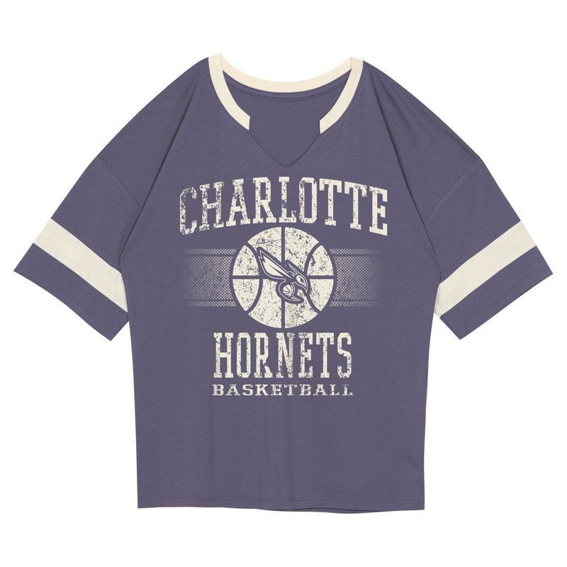 slide 2 of 3, NBA Charlotte Hornets Kids' Short Sleeve Fashion T-Shirt - L, 1 ct