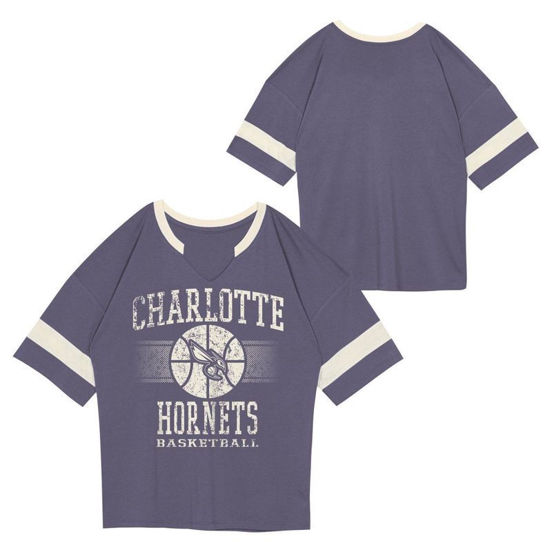 slide 1 of 3, NBA Charlotte Hornets Kids' Short Sleeve Fashion T-Shirt - L, 1 ct