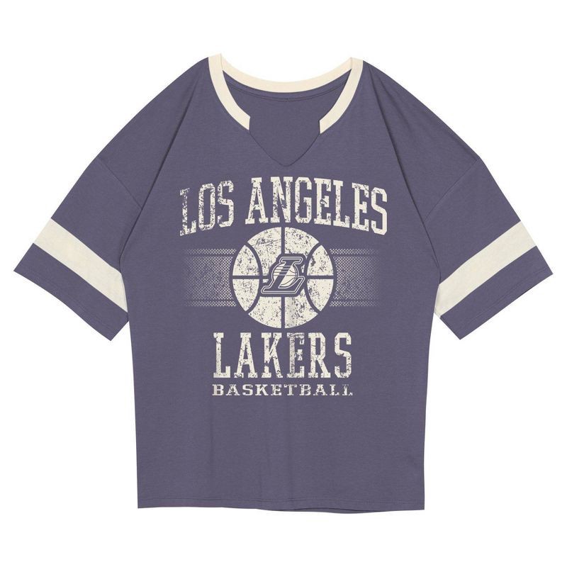 slide 2 of 3, NBA Los Angeles Lakers Kids' Short Sleeve Fashion T-Shirt - M, 1 ct
