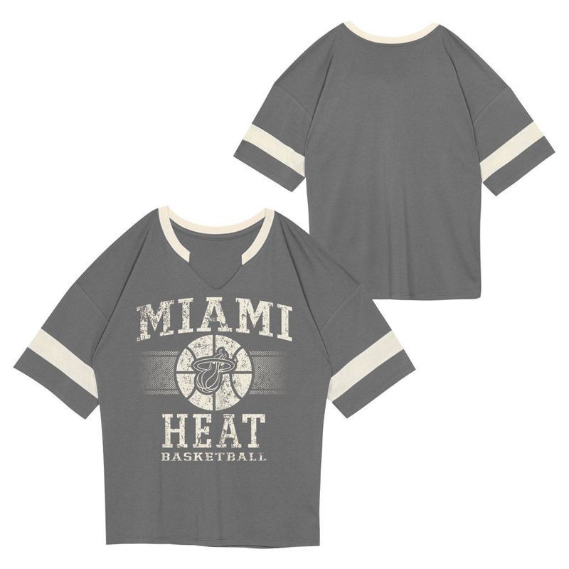 slide 1 of 3, NBA Miami Heat Kids' Short Sleeve Fashion T-Shirt - L, 1 ct