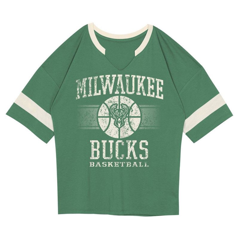 slide 3 of 3, NBA Milwaukee Bucks Kids' Short Sleeve Fashion T-Shirt - S, 1 ct
