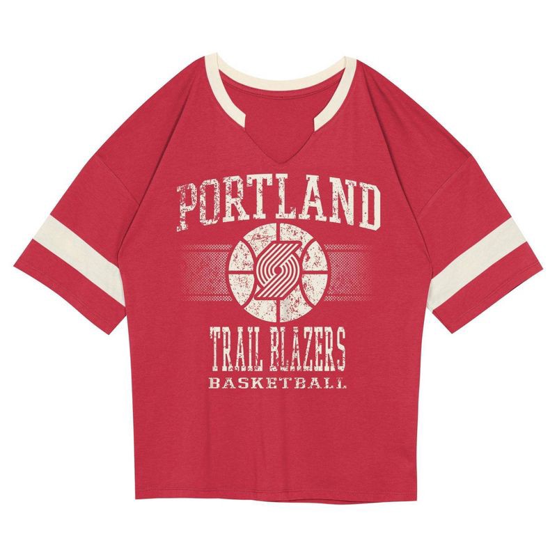 slide 2 of 3, NBA Portland Trail Blazers Kids' Short Sleeve Fashion T-Shirt - XL, 1 ct