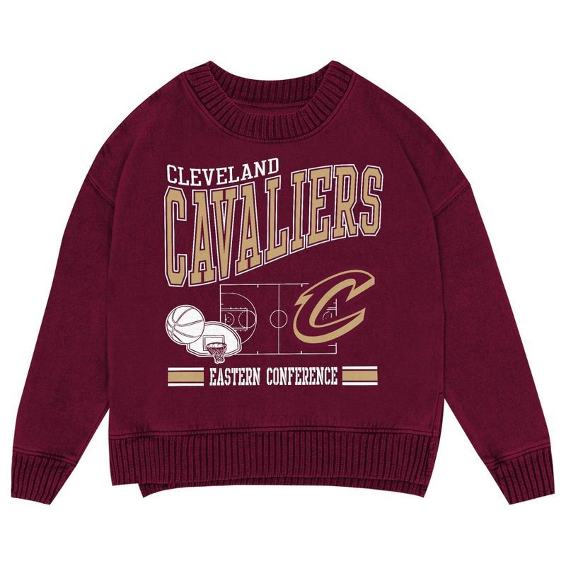 slide 2 of 3, NBA Cleveland Cavaliers Kids' Crew Fleece Sweatshirt - L, 1 ct