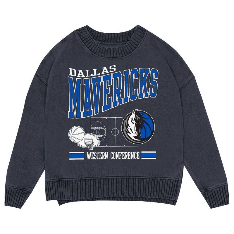 slide 2 of 3, NBA Dallas Mavericks Kids' Crew Fleece Sweatshirt - M, 1 ct