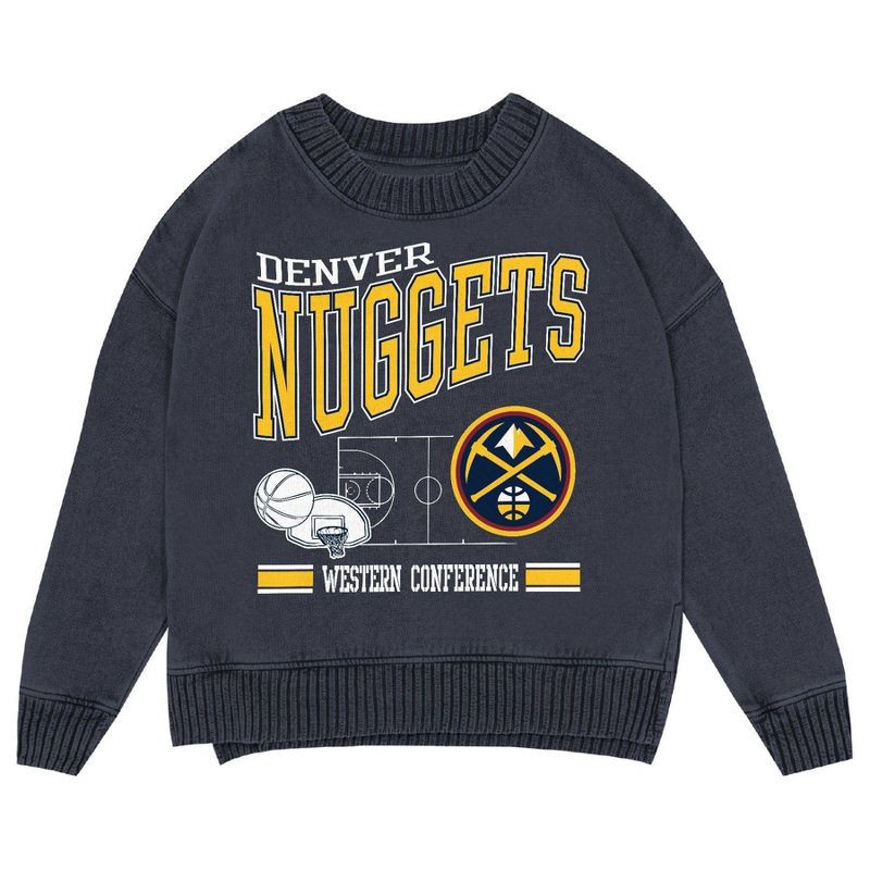 slide 2 of 3, NBA Denver Nuggets Kids' Crew Fleece Sweatshirt - XS, 1 ct