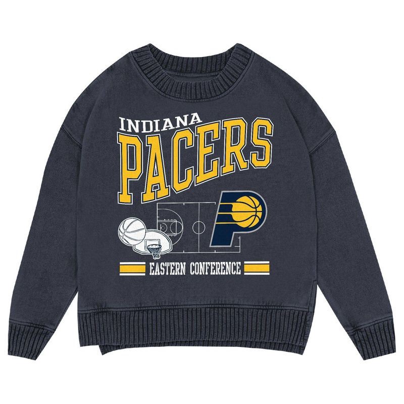 slide 2 of 3, NBA Indiana Pacers Kids' Crew Fleece Sweatshirt - XS, 1 ct