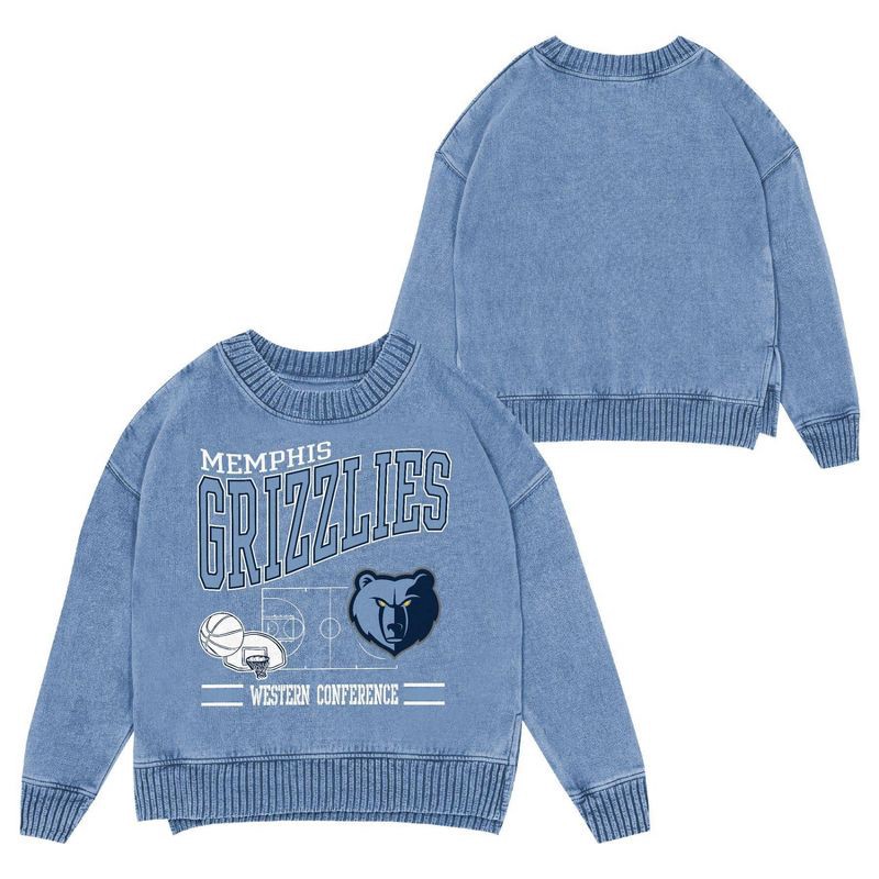 slide 1 of 3, NBA Memphis Grizzlies Kids' Crew Fleece Sweatshirt - L, 1 ct