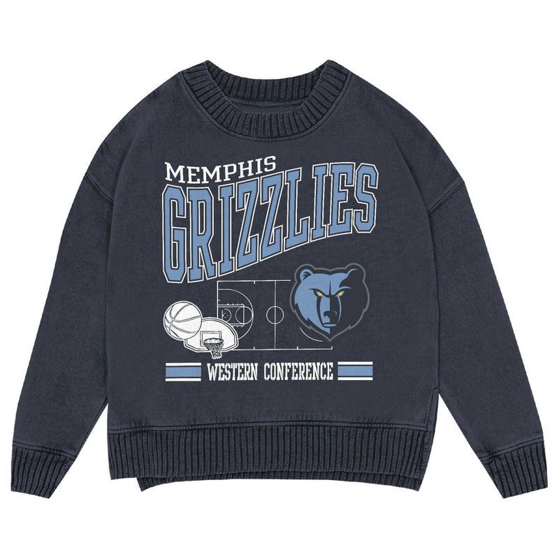 slide 2 of 3, NBA Memphis Grizzlies Kids' Crew Fleece Sweatshirt - XL, 1 ct