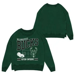 NBA Milwaukee Bucks Kids' Crew Fleece Sweatshirt - L