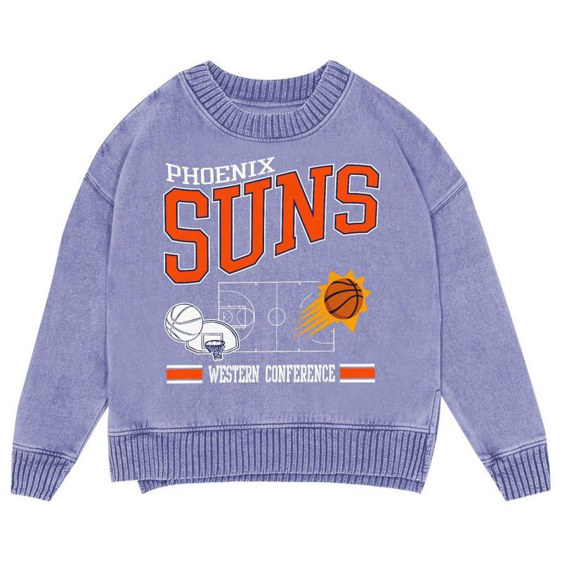 slide 2 of 3, NBA Phoenix Suns Kids' Crew Fleece Sweatshirt - L, 1 ct