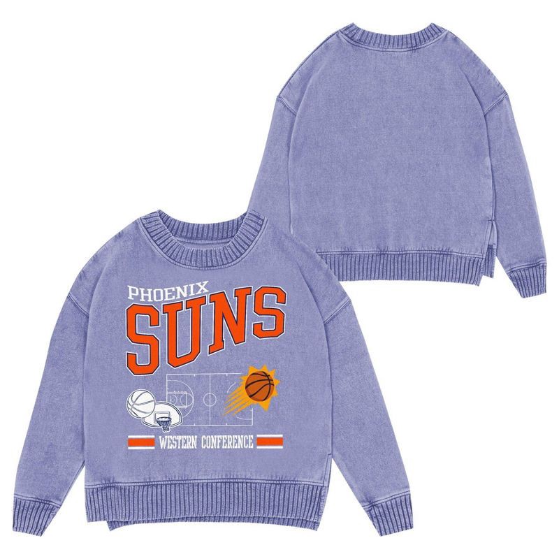 slide 1 of 3, NBA Phoenix Suns Kids' Crew Fleece Sweatshirt - L, 1 ct