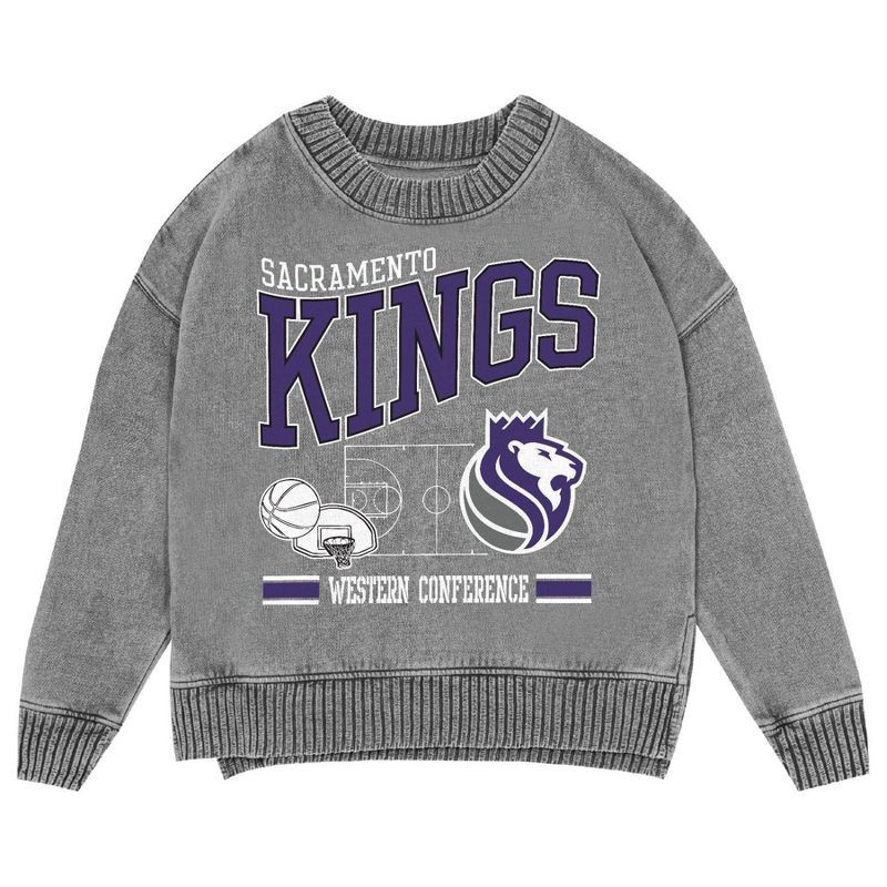 slide 2 of 3, NBA Sacramento Kings Kids' Crew Fleece Sweatshirt - M, 1 ct