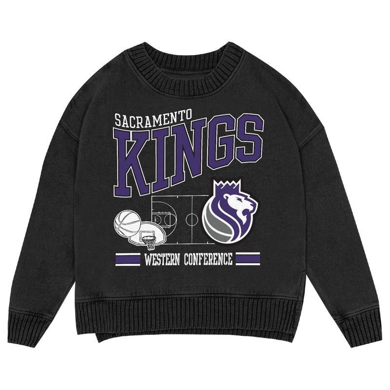 slide 2 of 3, NBA Sacramento Kings Kids' Crew Fleece Sweatshirt - XL, 1 ct