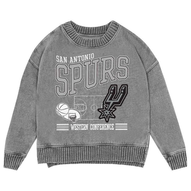 slide 2 of 3, NBA San Antonio Spurs Kids' Crew Fleece Sweatshirt - XS, 1 ct