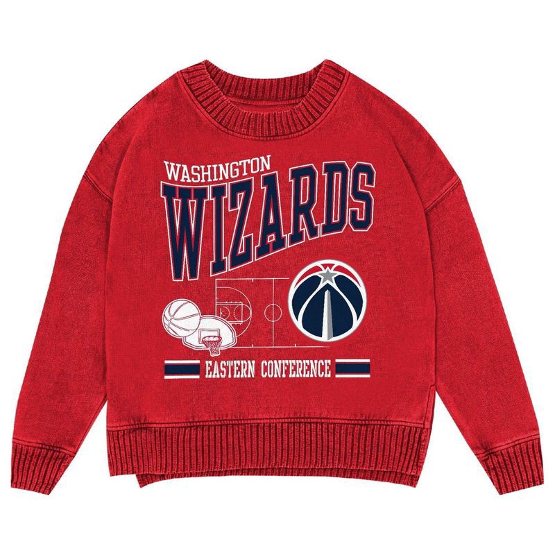 slide 2 of 3, NBA Washington Wizards Kids' Crew Fleece Sweatshirt - XS, 1 ct
