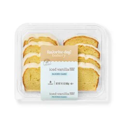 Iced Vanilla Loaf Cake 14.1oz/8ct - Favorite Day™
