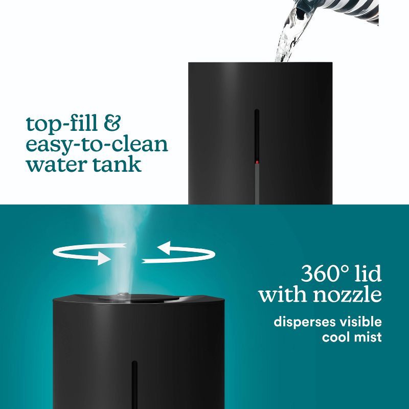 slide 3 of 9, HoMedics Ultrasonic Cool Mist Humidifier with Dishwasher-Safe Components, 1 ct