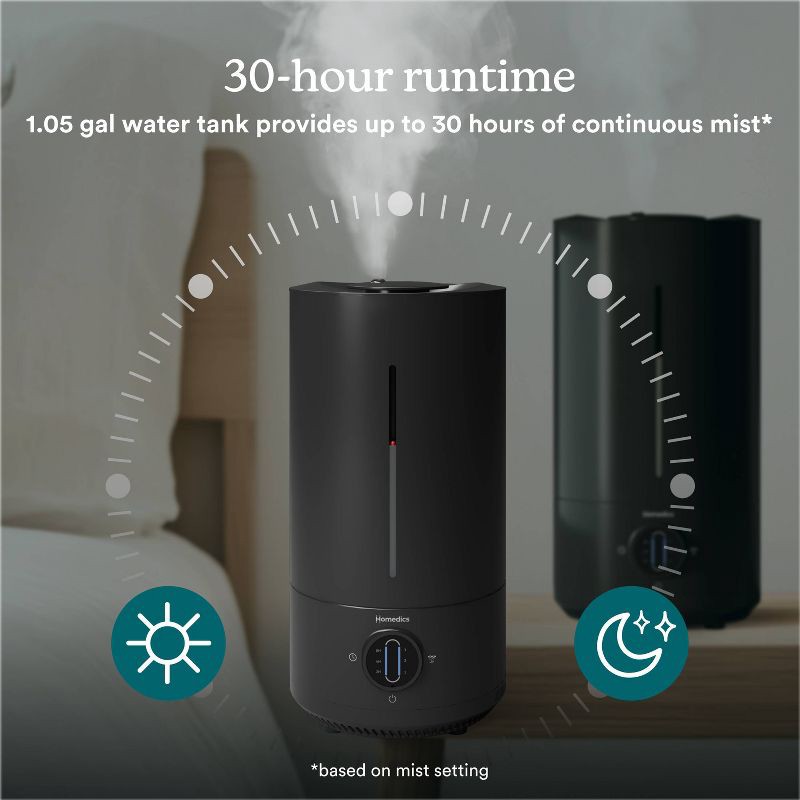 slide 5 of 9, HoMedics Ultrasonic Cool Mist Humidifier with Dishwasher-Safe Components, 1 ct