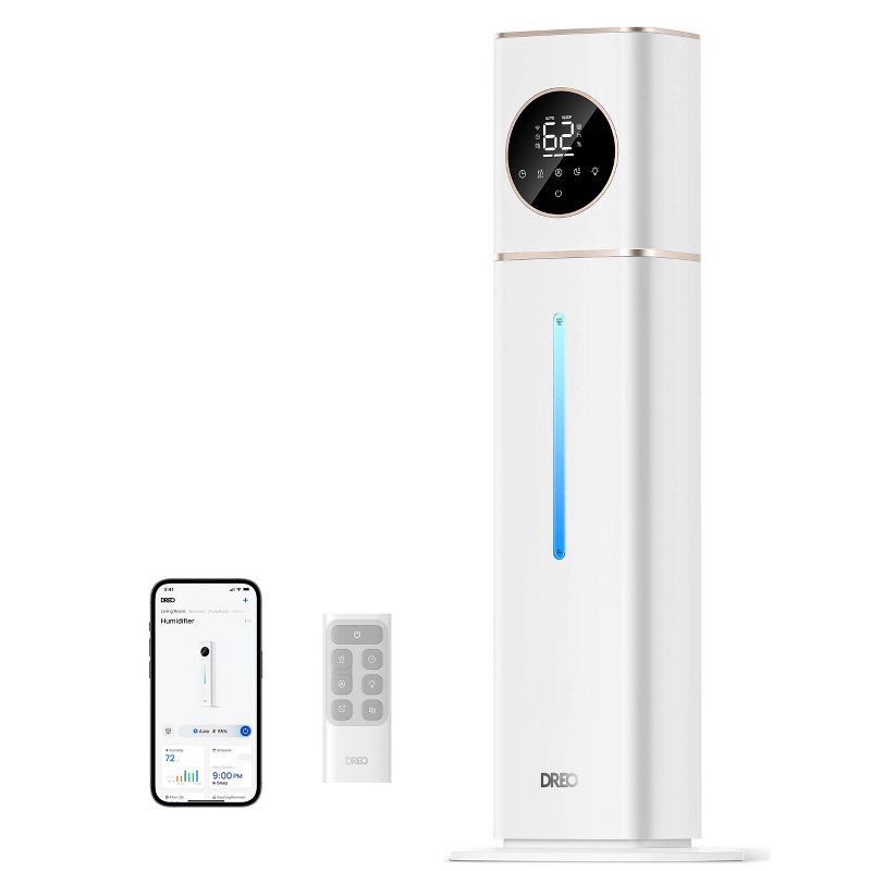slide 1 of 9, DREO 3gal 100H Smart Cool Mist Air Humidifier for Large Room up to 700 sq ft, 11 liter