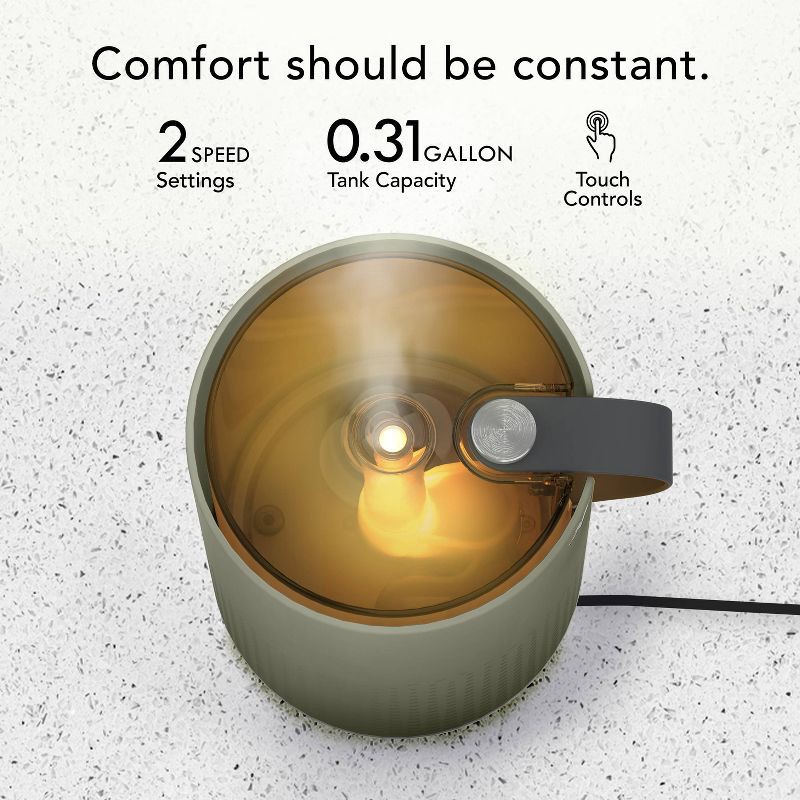 slide 2 of 7, Vornado VOTIV 4 Ultrasonic Humidifier Sage Green, 1 ct