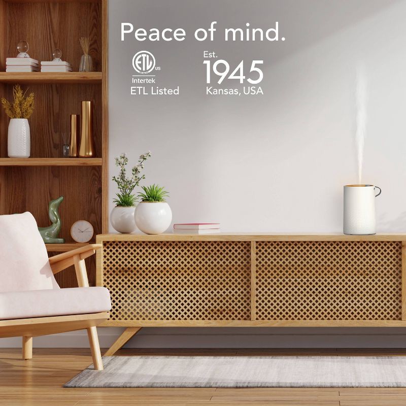 slide 5 of 7, Vornado VOTIV 4 Ultrasonic Humidifier Off-White, 1 ct