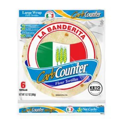 La Banderita Carb Counter 10" Flour Tortillas - 13.7oz/6ct