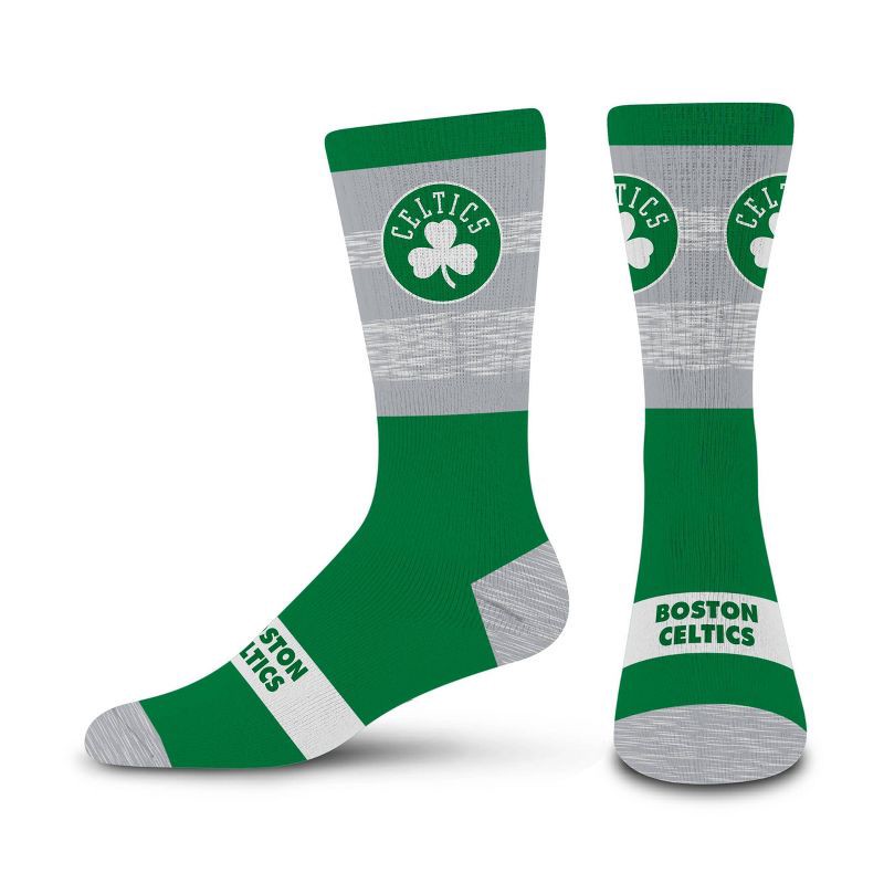 slide 1 of 3, NBA Boston Celtics Mixer Crew Socks - Large, 1 ct