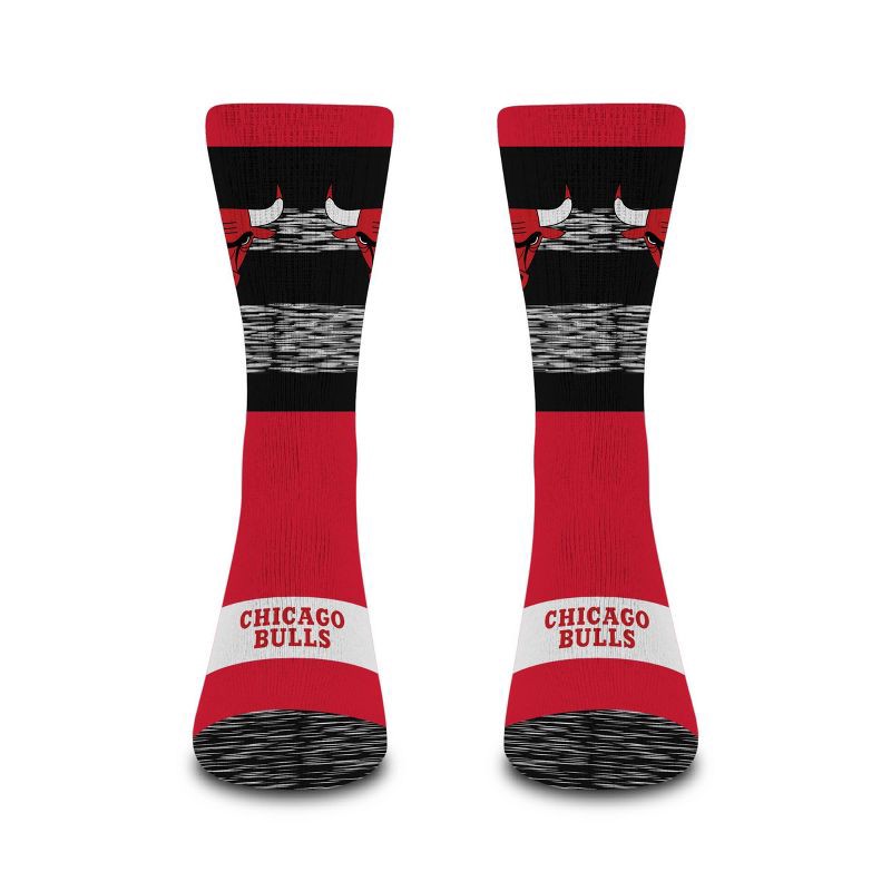slide 2 of 3, NBA Chicago Bulls Mixer Crew Socks - Large, 1 ct