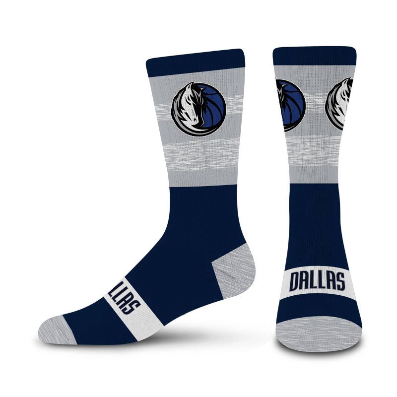 slide 1 of 3, NBA Dallas Mavericks Mixer Crew Socks - Large, 1 ct
