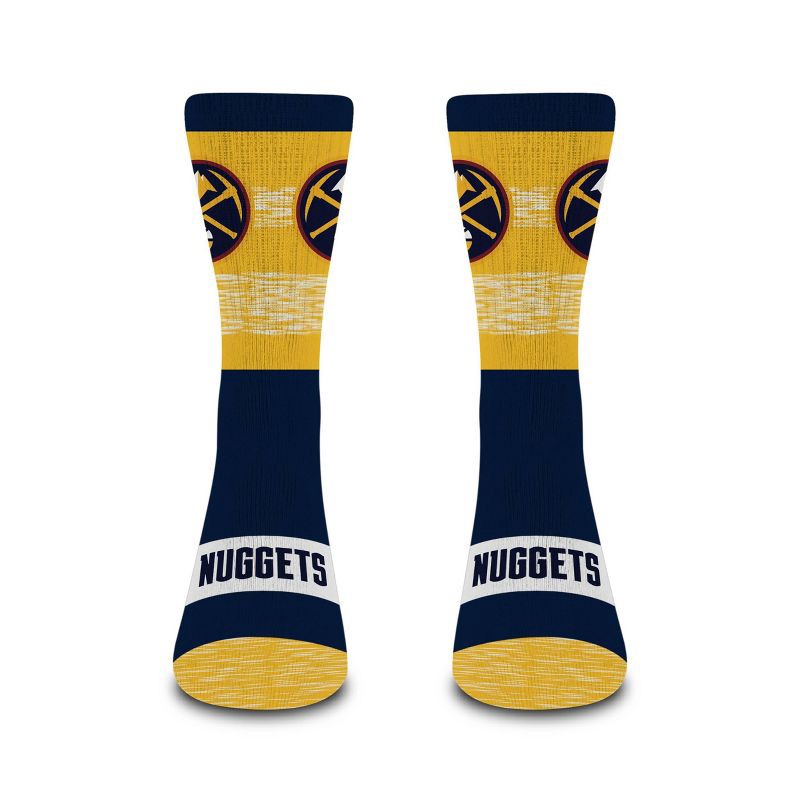 slide 2 of 3, NBA Denver Nuggets Mixer Crew Socks - Large, 1 ct