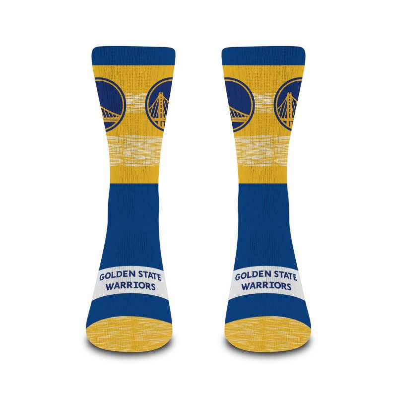 slide 2 of 3, NBA Golden State Warriors Mixer Crew Socks - Large, 1 ct