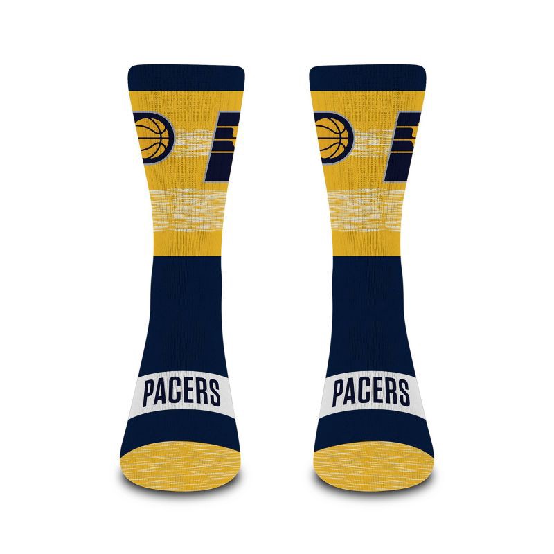 slide 2 of 3, NBA Indiana Pacers Mixer Crew Socks - Large, 1 ct