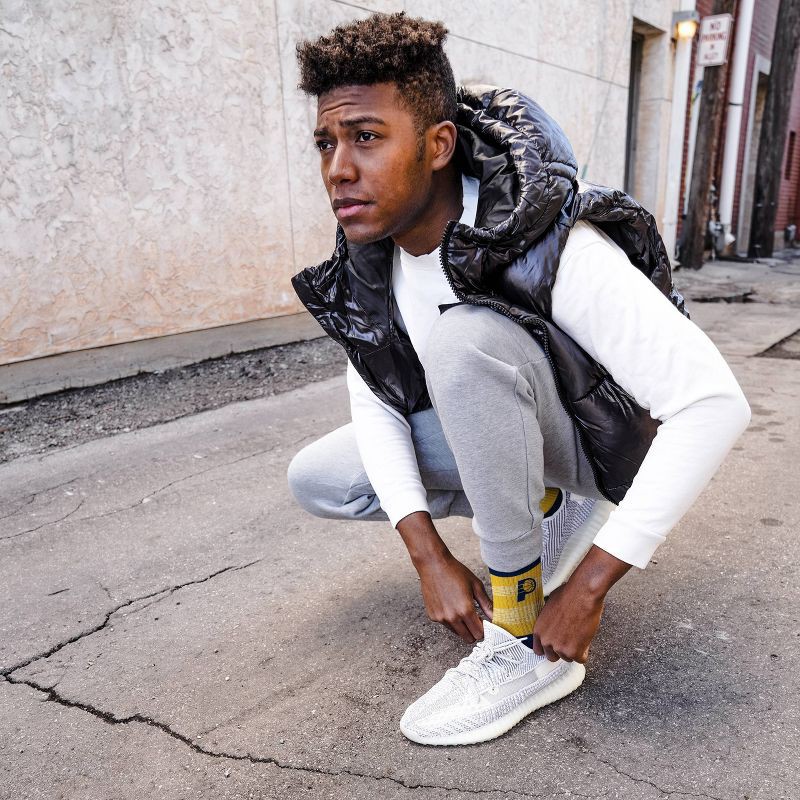 slide 3 of 3, NBA Indiana Pacers Mixer Crew Socks - Large, 1 ct