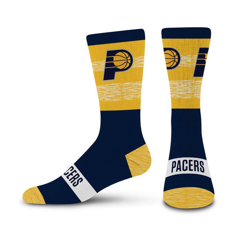 slide 1 of 3, NBA Indiana Pacers Mixer Crew Socks - Large, 1 ct