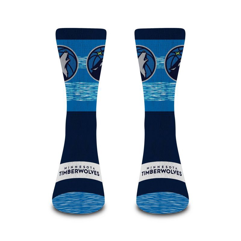 slide 2 of 3, NBA Minnesota Timberwolves Mixer Crew Socks - Large, 1 ct