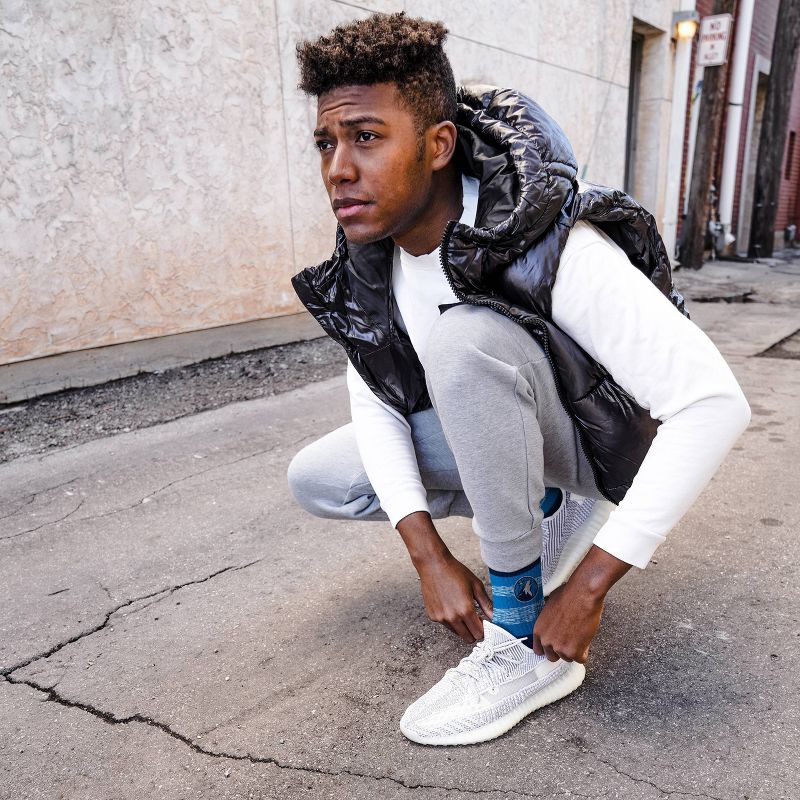 slide 3 of 3, NBA Minnesota Timberwolves Mixer Crew Socks - Large, 1 ct