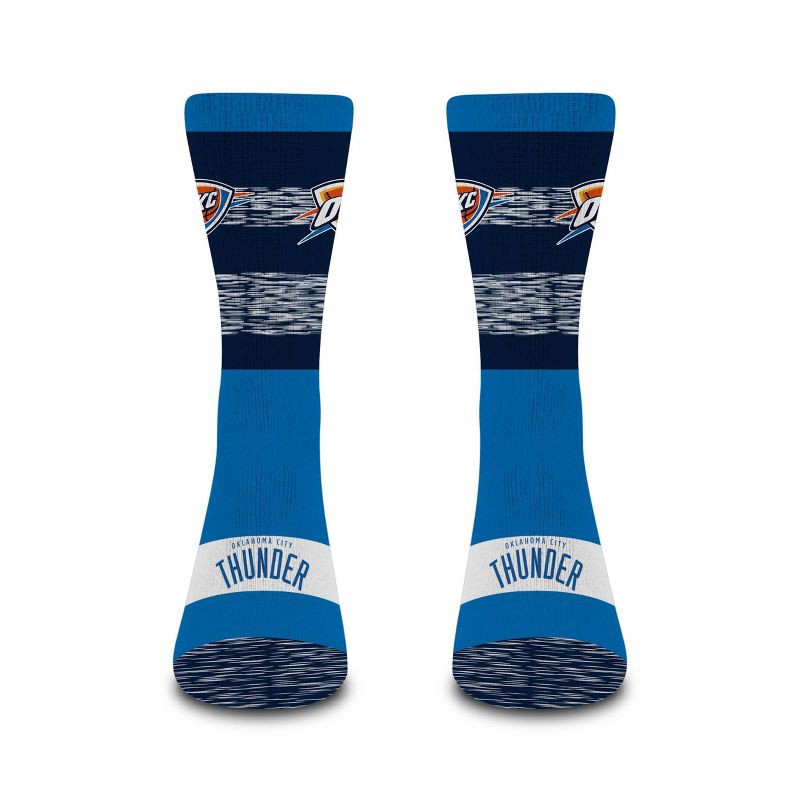 slide 2 of 3, NBA Oklahoma City Thunder Mixer Crew Socks - Large, 1 ct