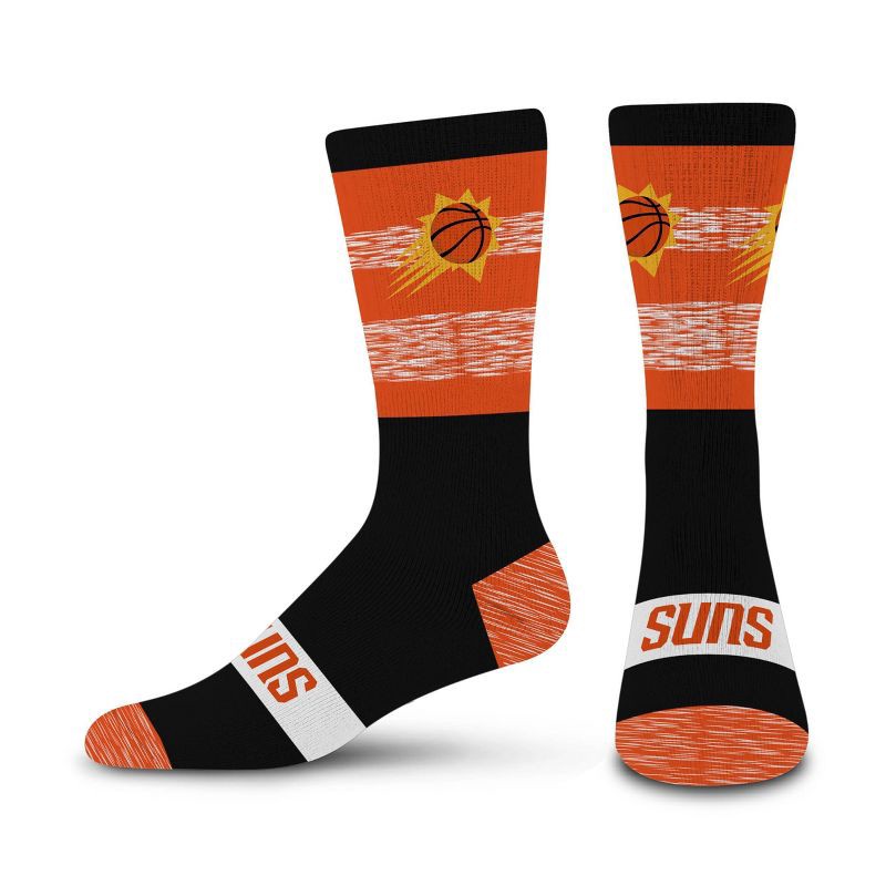 slide 1 of 3, NBA Phoenix Suns Mixer Crew Socks - Large, 1 ct