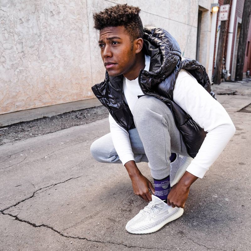 slide 3 of 3, NBA Sacramento Kings Mixer Crew Socks - Large, 1 ct