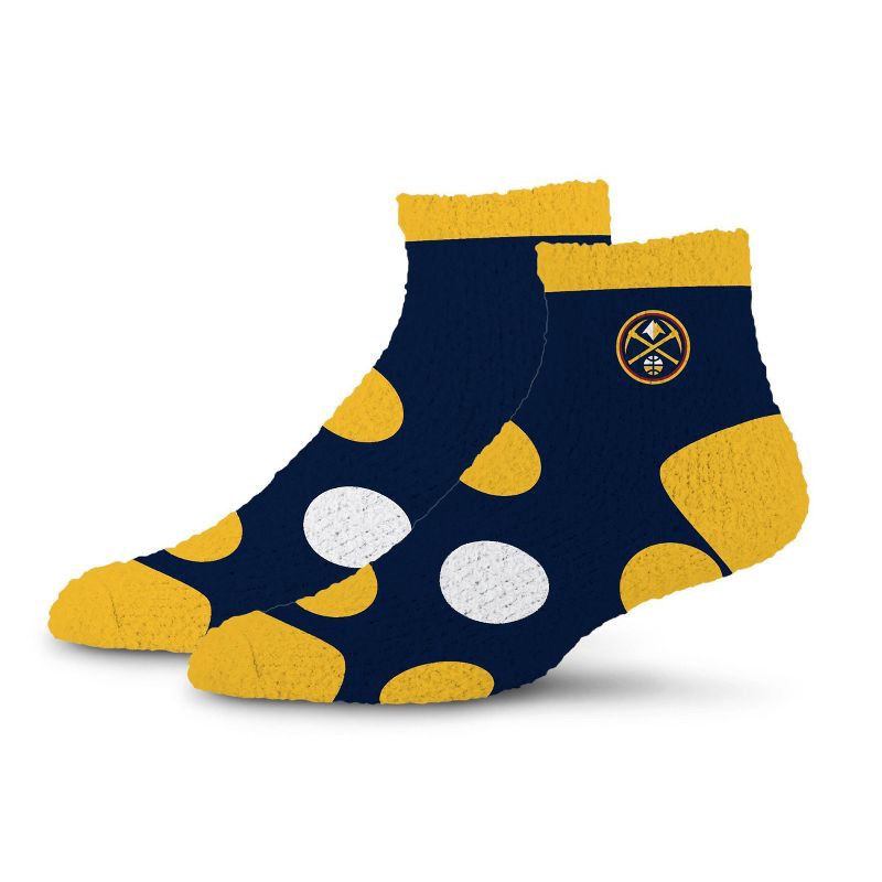 slide 1 of 3, NBA Denver Nuggets Big Dot Fuzzy Socks, 1 ct