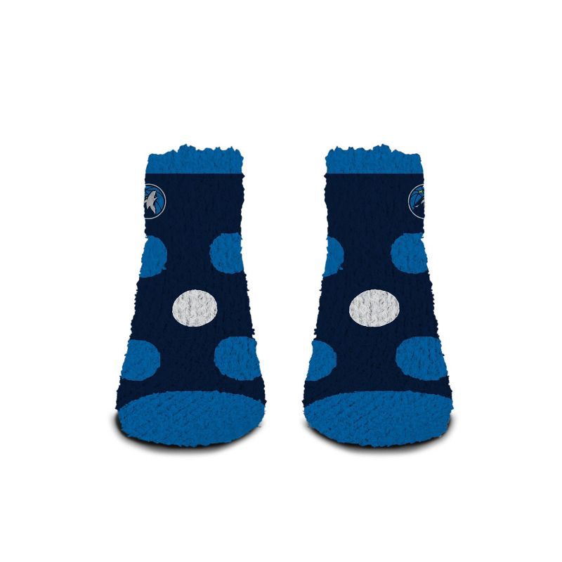 slide 2 of 3, NBA Minnesota Timberwolves Big Dot Fuzzy Socks, 1 ct