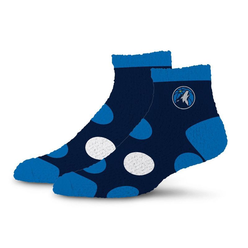 slide 1 of 3, NBA Minnesota Timberwolves Big Dot Fuzzy Socks, 1 ct
