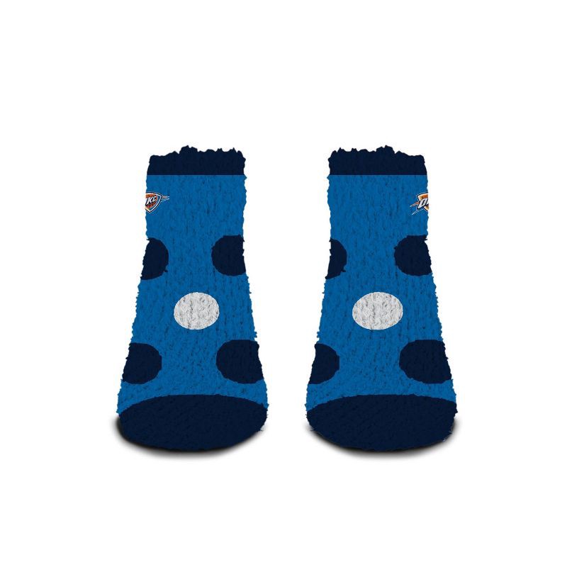 slide 2 of 3, NBA Oklahoma City Thunder Big Dot Fuzzy Socks, 1 ct