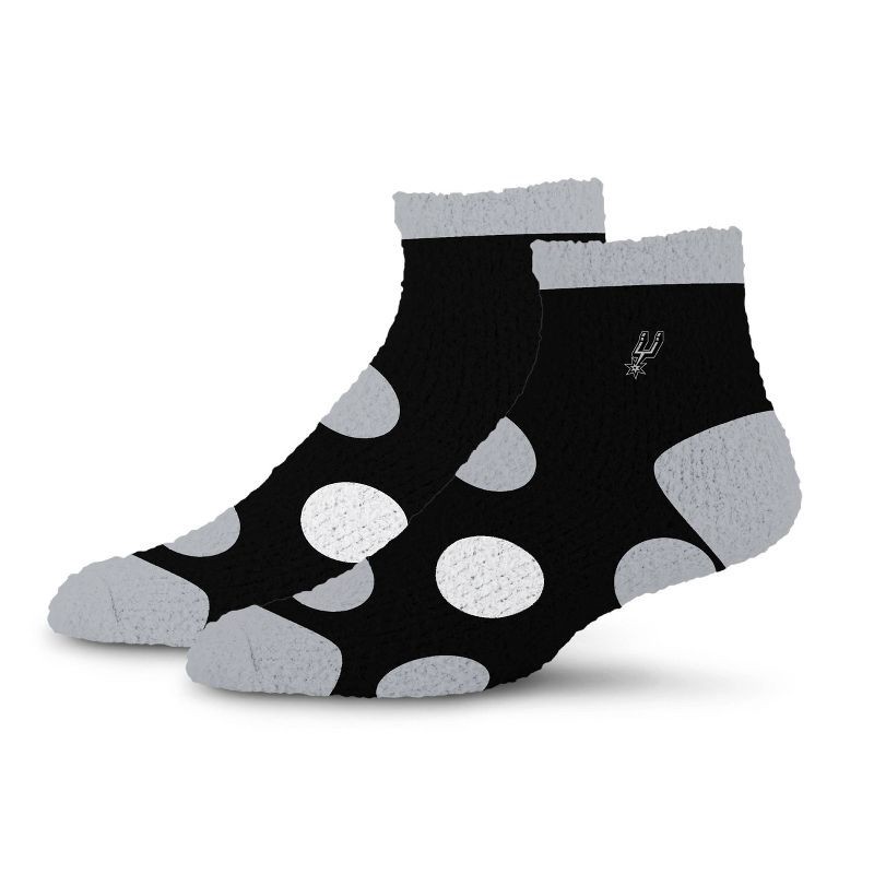 slide 1 of 3, NBA San Antonio Spurs Big Dot Fuzzy Socks, 1 ct