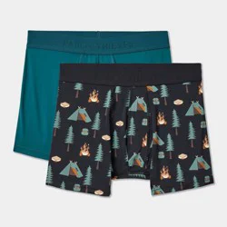Pair of Thieves Men's Super Pouch Boxer Briefs 2pk - Black/Campfire Print M