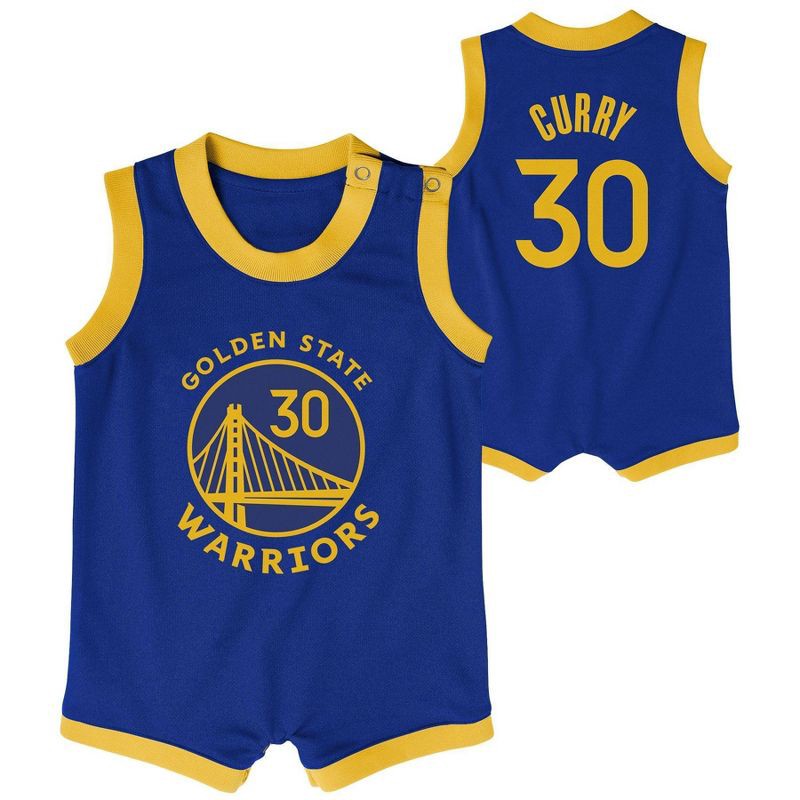 slide 1 of 3, NBA Golden State Warriors Infant Stephen Curry Bodysuit - 3-6 Months, 1 ct