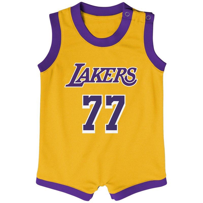 slide 2 of 3, NBA Los Angeles Lakers Infant Luka Dončić Bodysuit - 0-3 Months, 1 ct