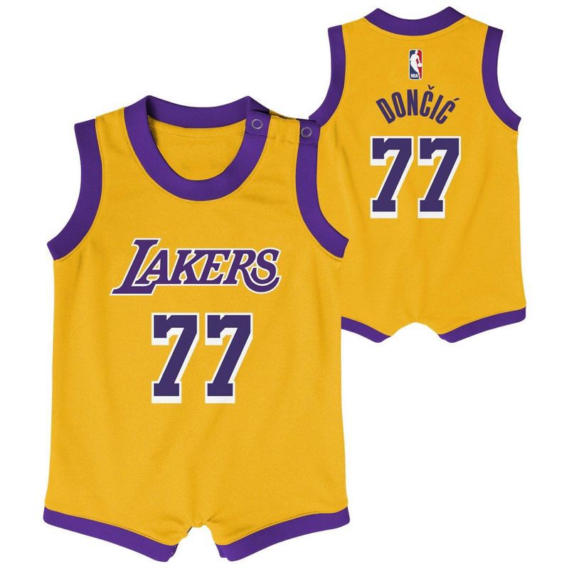 slide 1 of 3, NBA Los Angeles Lakers Infant Luka Dončić Bodysuit - 12 Months, 1 ct