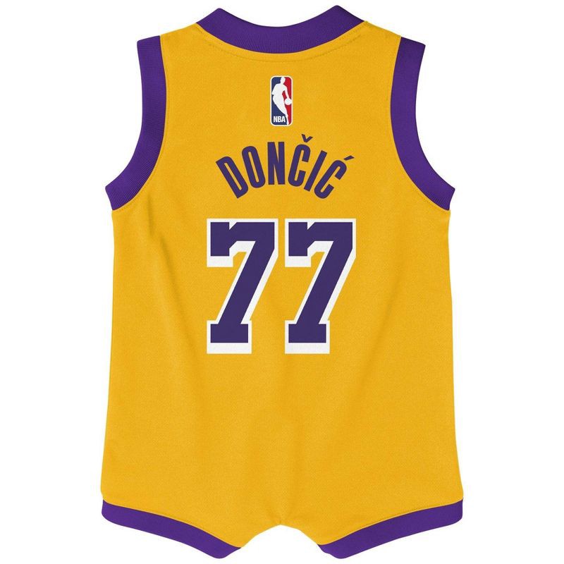 slide 3 of 3, NBA Los Angeles Lakers Infant Luka Dončić Bodysuit - 12 Months, 1 ct