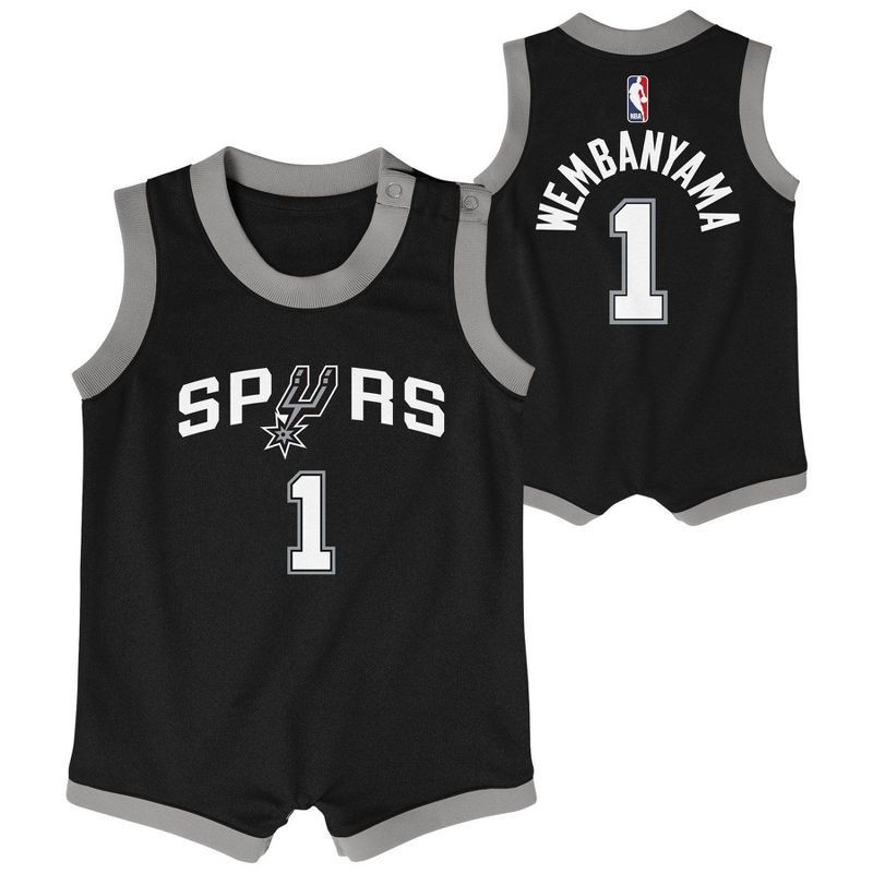 slide 1 of 3, NBA San Antonio Spurs Infant Victor Wembanyama Bodysuit - 18 Months, 1 ct